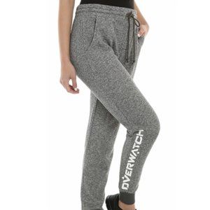 Overwatch Pants Small Gray Jogger Sweat Elastic Stretch